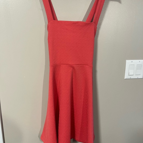 Coral Pink Dress - Picture 4 of 4